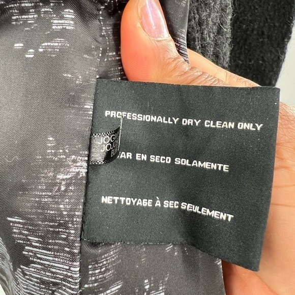 Jessica Simpson black wool blend coat size M - Picture 7 of 9